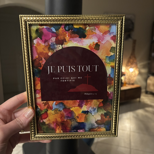 Affiche Celui qui me fortifie 