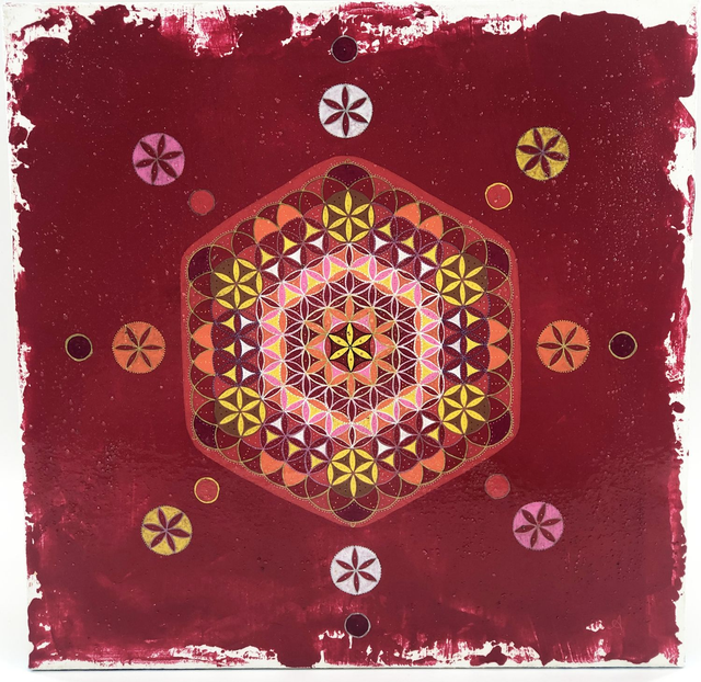 Mahadeva – original sur toile 40cm x 40cm