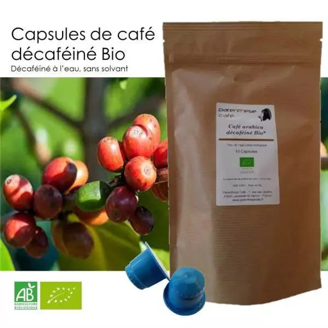 Café décaféiné 100% arabica