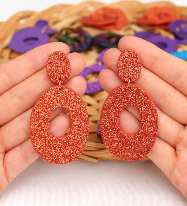 Iris • terracotta pailleté