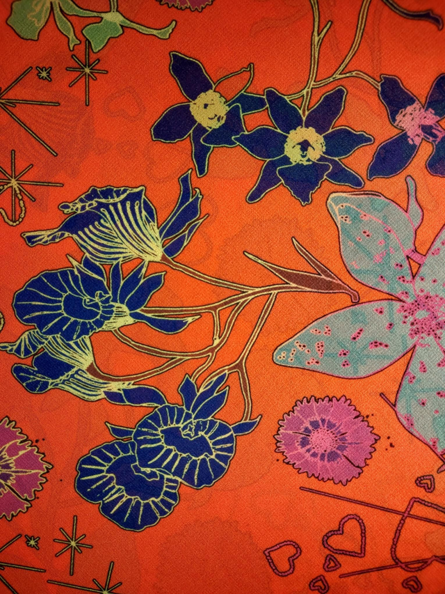 Orchidée Rouge. Carré