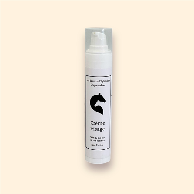 Crème hydratante visage enrichie avec 50% du lait bio de nos juments 50ml