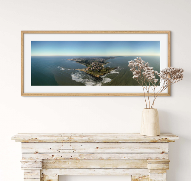 Pointe saint Gildas 30x90cm fine art encadré