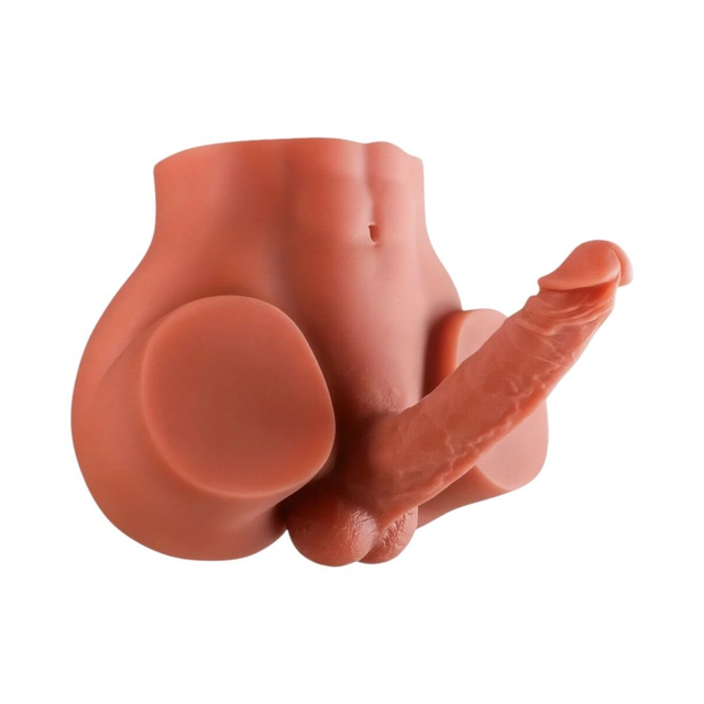 Ano Masturbador Realista con Dildo 17 cm Eros Mulato