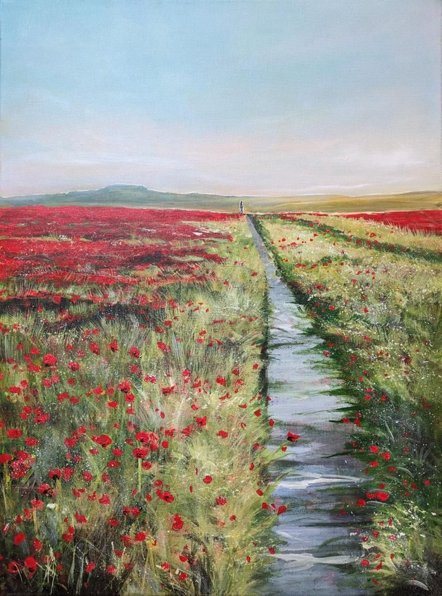 Poppies at the Trundle, Goodwood