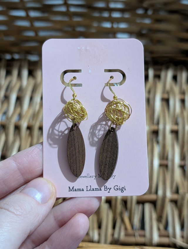 Wooden earrings 