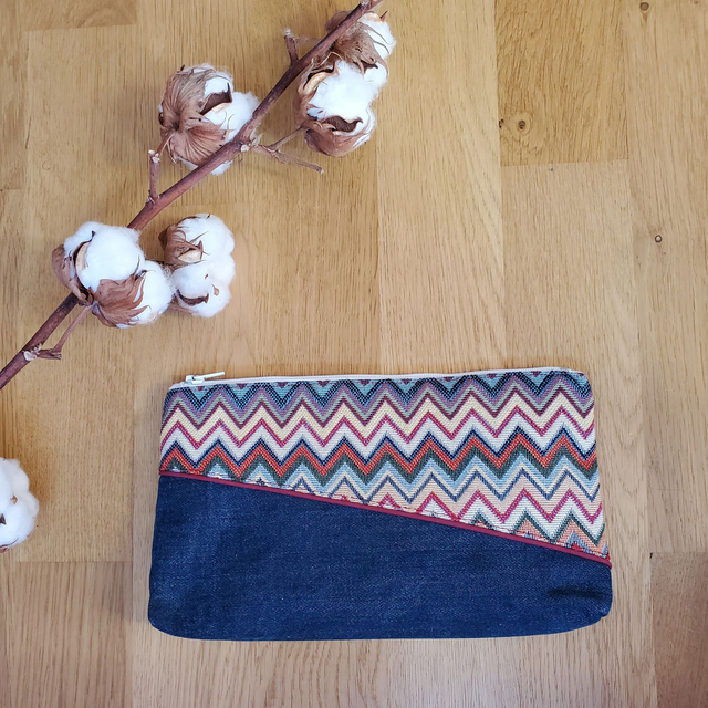 Trousse Althéa - Jacquard à chevrons