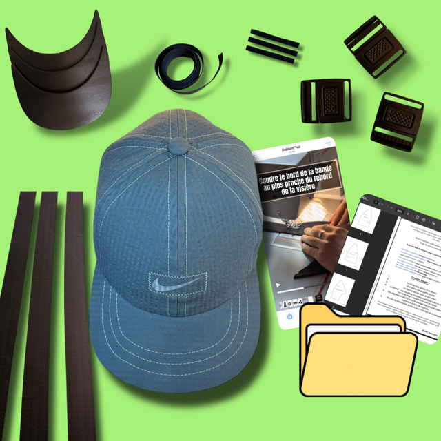 Kit 3 casquettes- la 6panels / matériels + vidéo explicative 