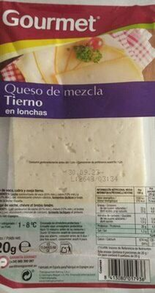 Queso En LonchasGOURMET