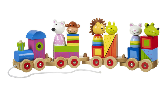 Wooden Animal Puzzle Train - By Orange Tree Toys