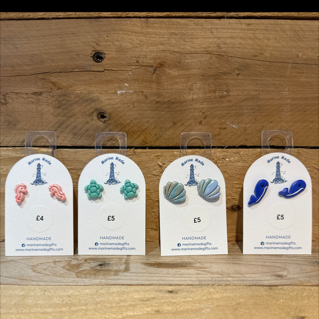 Sea Themed Polymer Clay Earrings 