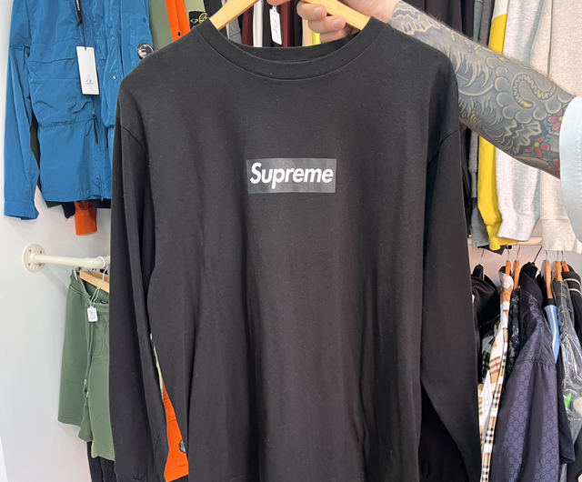 Supreme box logo longsleeve black size M Preowned