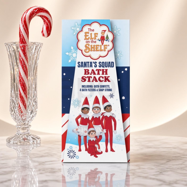 Elf on the Shelf Santa's Squad Bath Stack Gift Set | Bath &amp; Body Gift Set