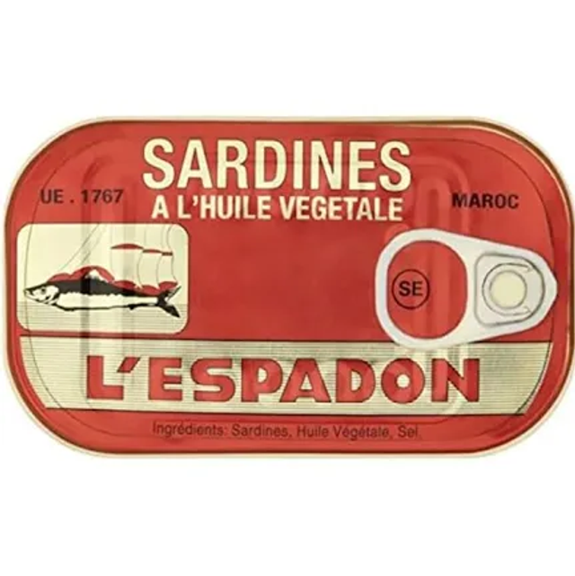 Lespadon Sardines In Veg