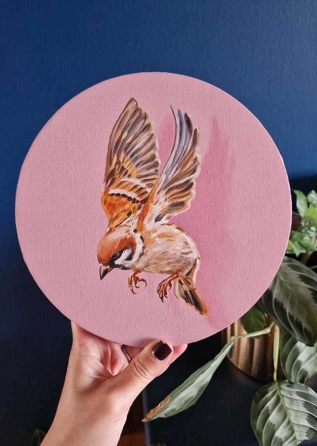 "Sparrow - Lust" - Oil Painting on Canvas