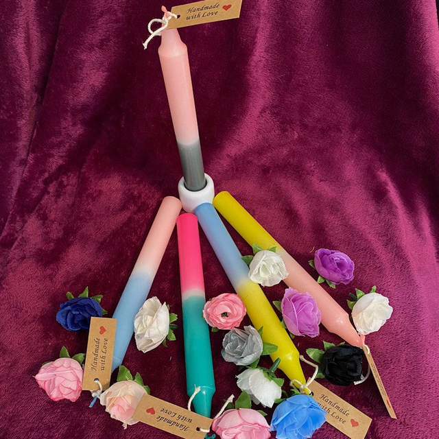 Claudia's "Dip-Dye" Stabkerzen