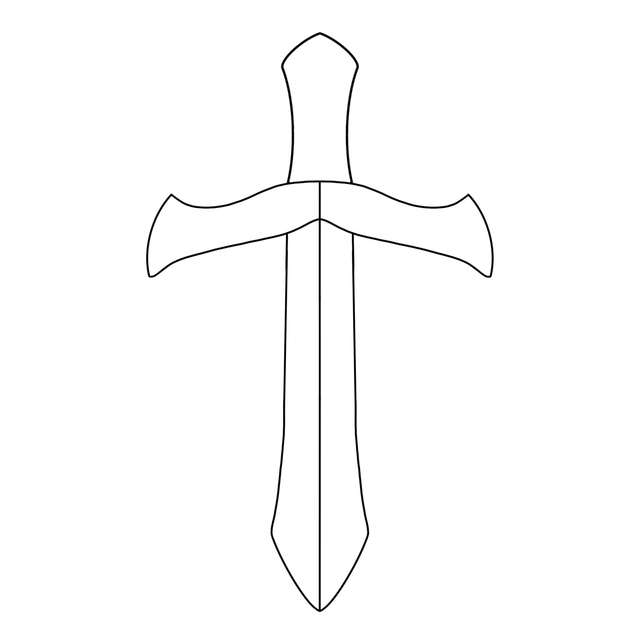 Vitrail Dague à personnaliser