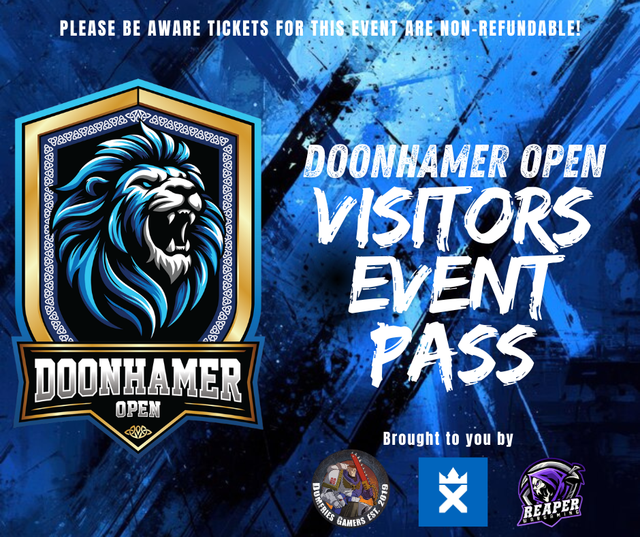 Doonhamer Open - Friday social Visitors Event Pass