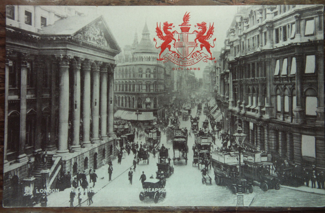 The Mansion House, Cheapside, London Raphael Tuck &amp; Sons Heraldic View Postcard Our Ref: A237