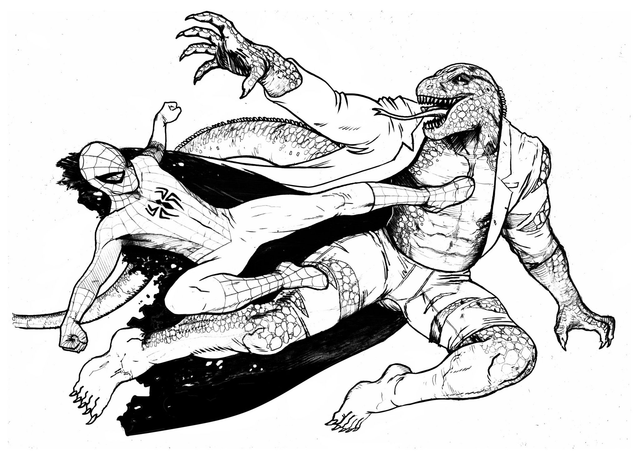 Spider-man VS Lizard