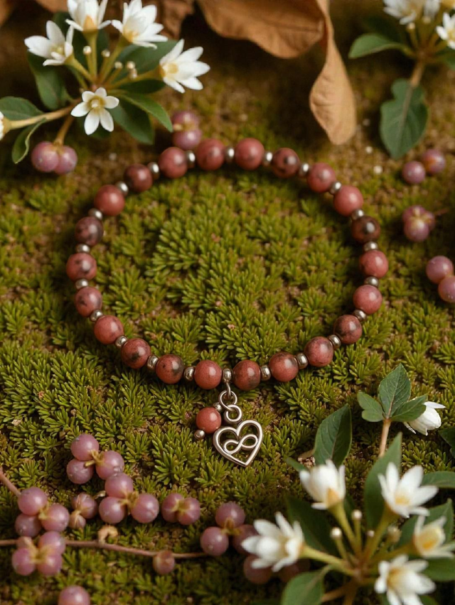 Bracelet Rhodonite minis perles - Apaisement & Guérison émotionnelle