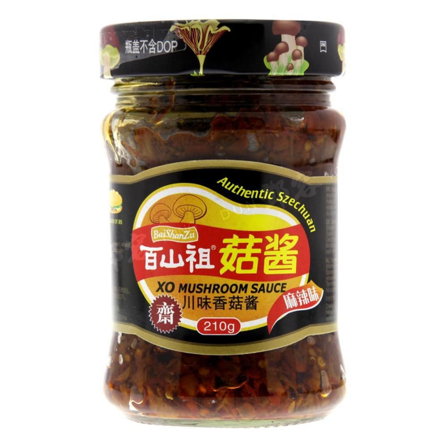 BaiShanZu XO Mushroom Sauce Authentic Szechuan 210g