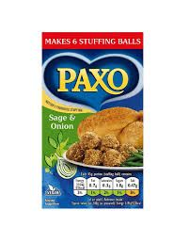 Paxo Sage and Onion Stuffing 85g