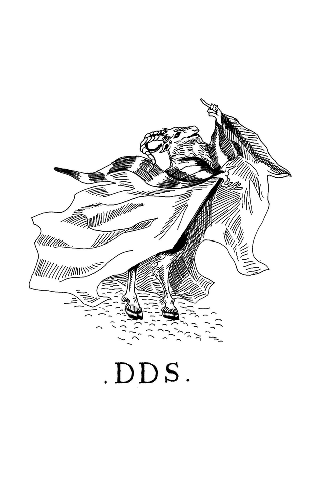 Dents de Scie® Geoffrey le bouc Tee-shirt Blanc