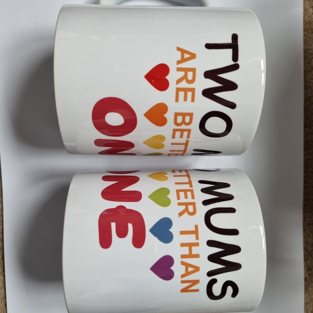 Two Mums Are Better Than One Pride Set Of 2 Personalised Mugs