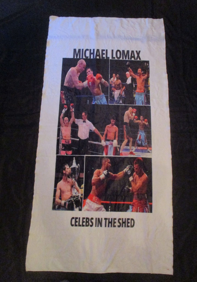 Michael 'The Look' Lomax ABA Champion Prizefighter 3 Boxer Picture Blanket (Black &amp; White)(75cm x 150cm)