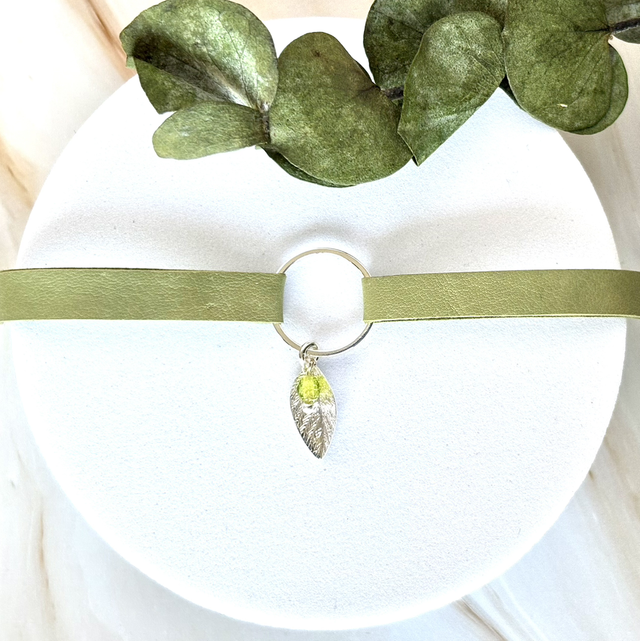 Bracelet INFINE Plaqué Argent Cuir Cool Matcha