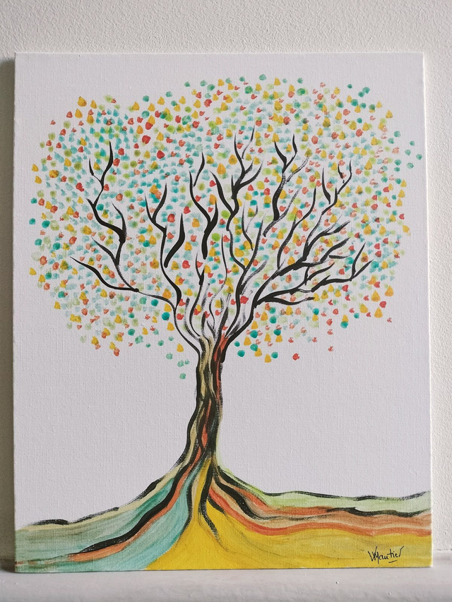Arbre de vie 3 - Peinture sur toile acrylique