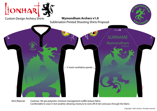 Wymondham Archers Straight Fit Shirt (All Sizes)