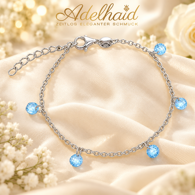 Armband Gänseblümchen – blau