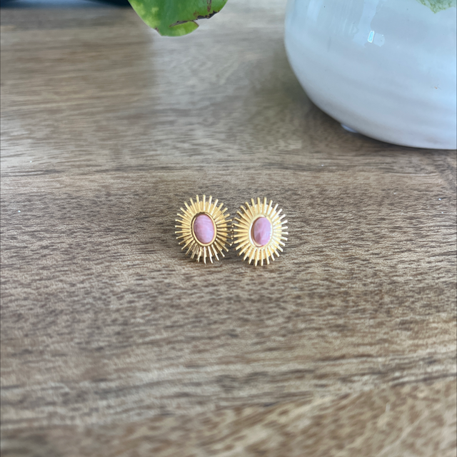 Boucles d’oreilles rose
