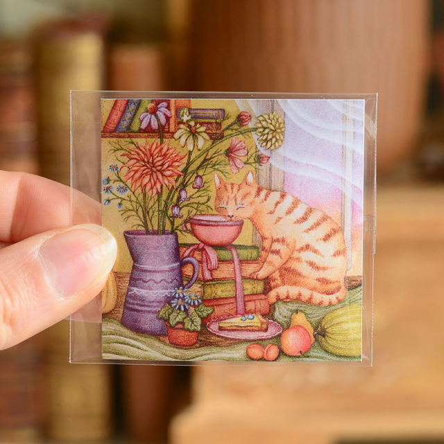 &quot;Fluffy Booklover&quot; Magnet
