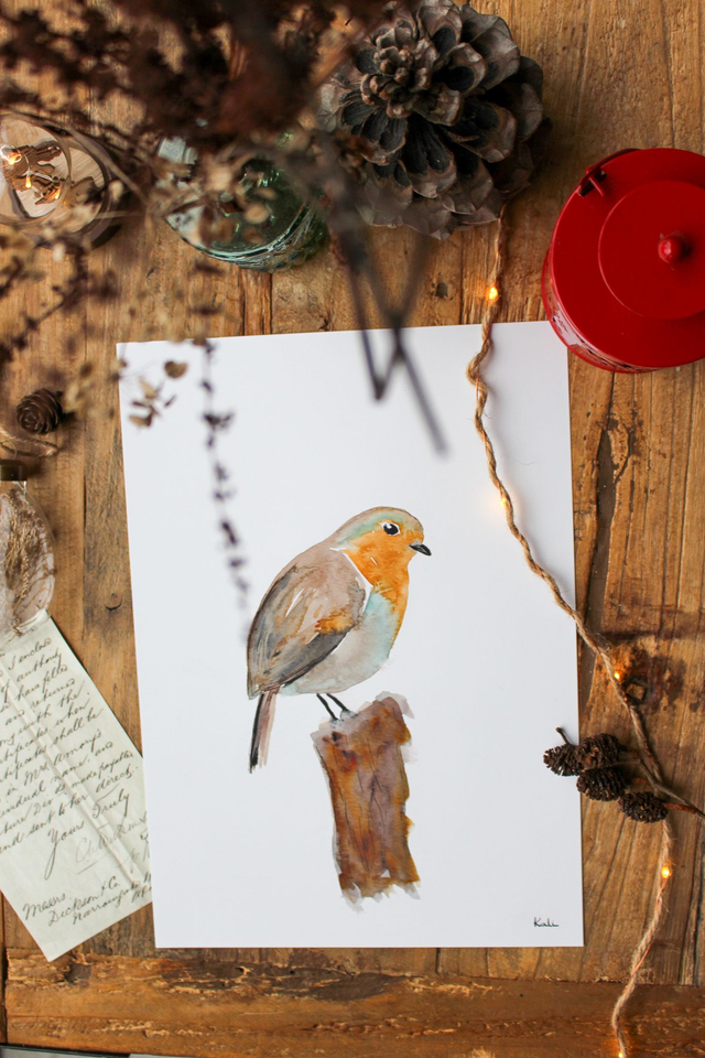 Le visiteur - carte postale