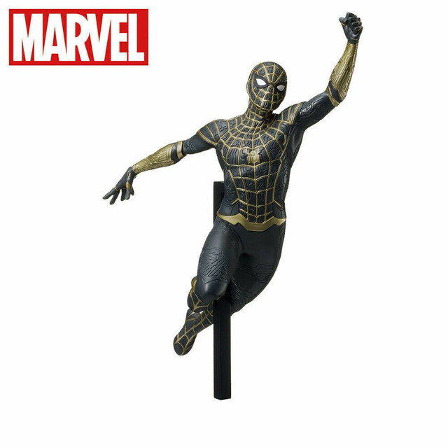 Spider-Man No Way Home: Super Premium Spider-Man Black and Gold Suit Figure