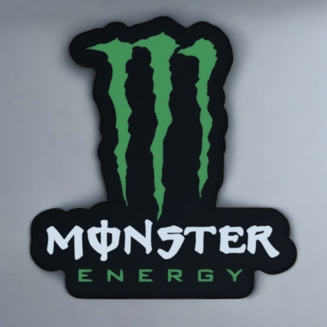Lampe 3D Monster Energy LED - L’énergie ultime pour ton setup !
