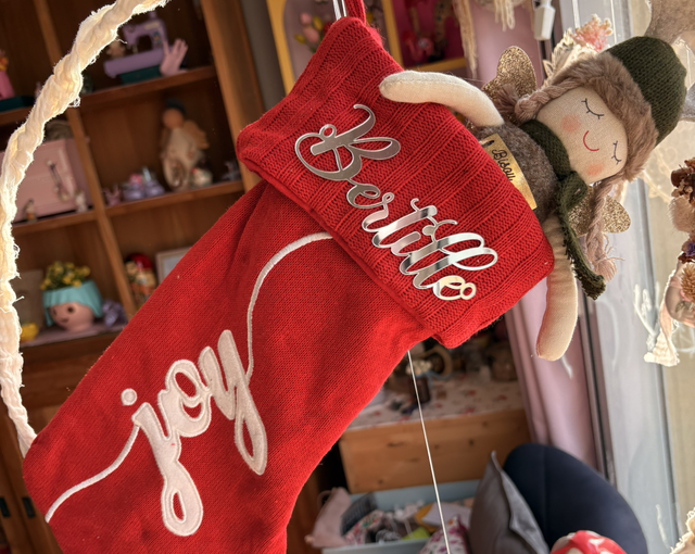 Chaussette botte  de Noël personnalisée