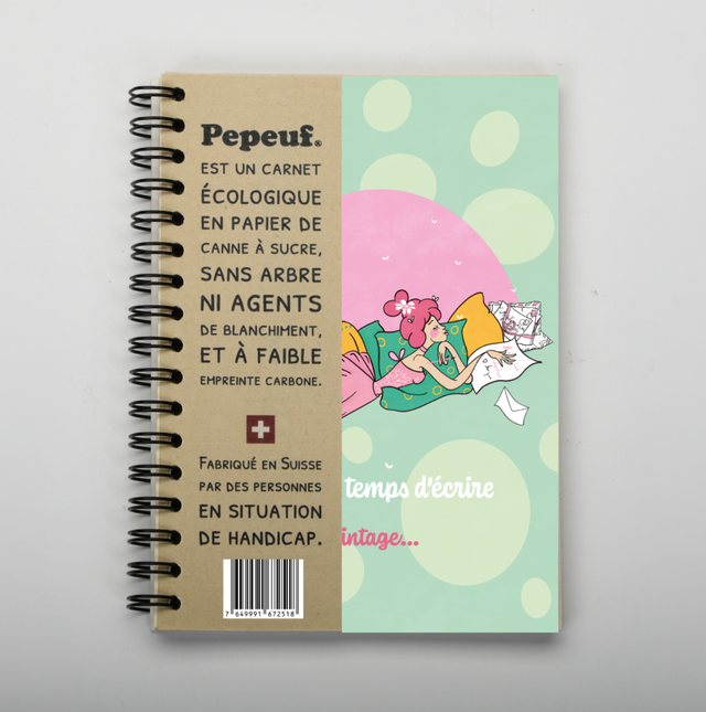 Carnet A6 illustré de la marque Pepeuf