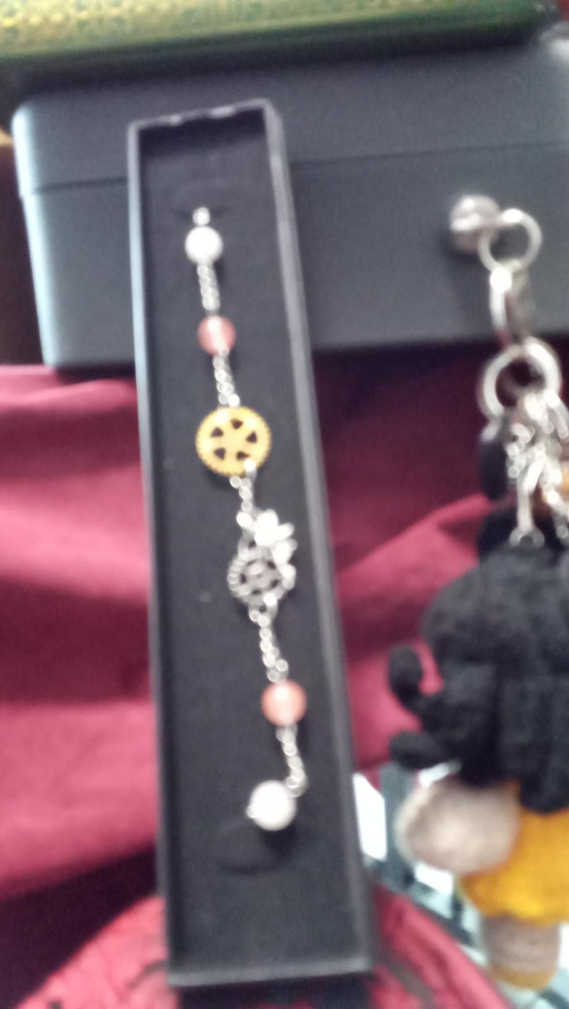 Bracelet pierres steampunk