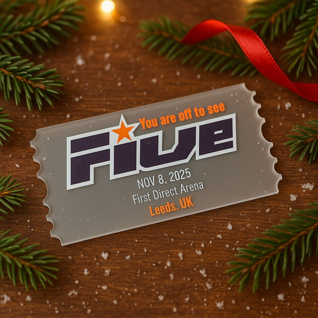 Personalised Acrylic Keepsake ticket