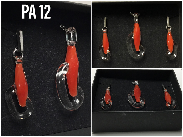 Parure pendentif et boucles d’oreilles réf PA 012