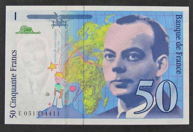 Billet de 50 franc st exupery 