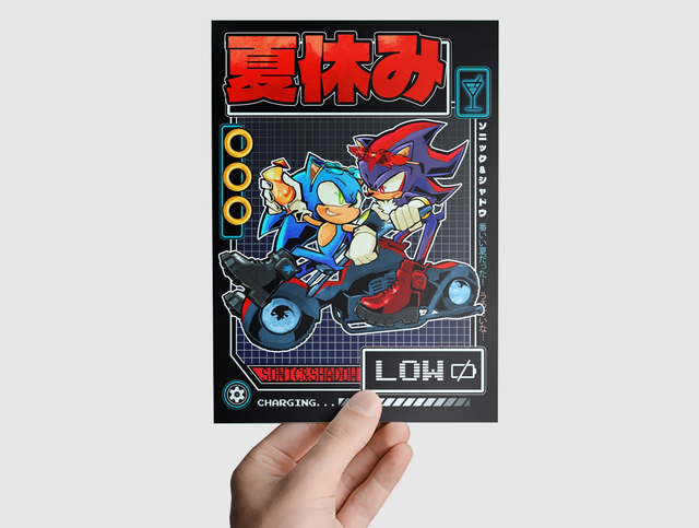 [ SONIC PRINTS ] Sonadow Motorbike A4