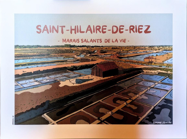 Print Saint Hilaire de Riez 30x40cm