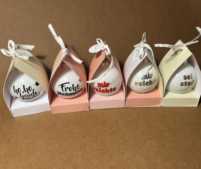 Christbaumkugel, Glas