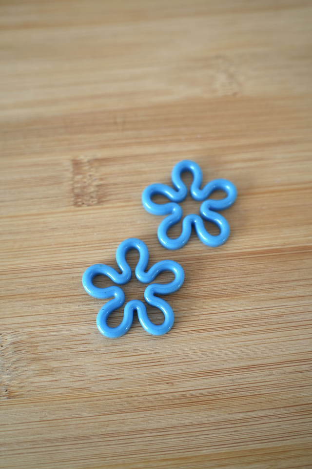 Grandes pampilles bleues