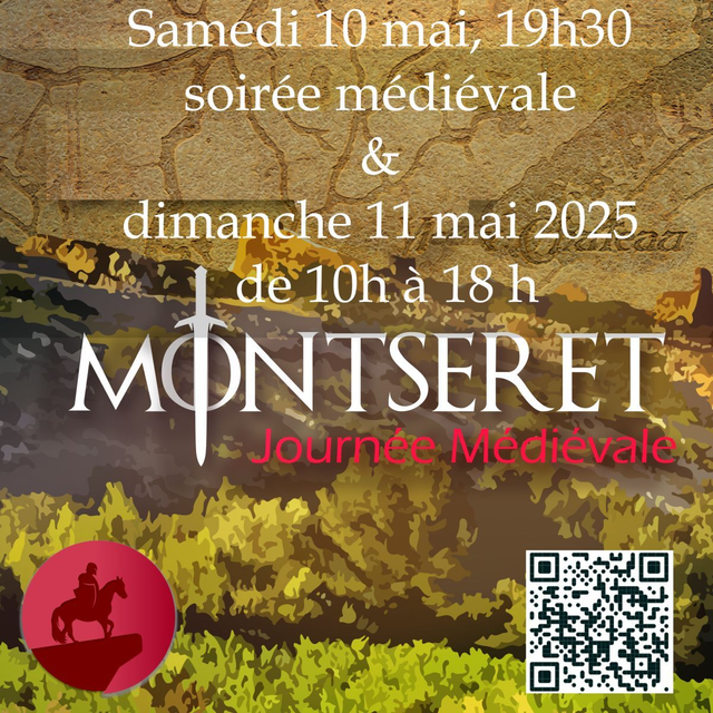Place 12 ans et plus, pour la soirée d'inspiration médiévale du samedi 10 mai 2025 de 19h30 à 22h 